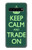 W3862 Keep Calm and Trade On Funda Carcasa Case y Caso Del Tirón Funda para Samsung Galaxy S10 5G