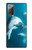 W3878 Dolphin Funda Carcasa Case y Caso Del Tirón Funda para Samsung Galaxy Note 20