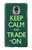 W3862 Keep Calm and Trade On Funda Carcasa Case y Caso Del Tirón Funda para Samsung Galaxy Note 4