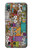 W3879 Retro Music Doodle Funda Carcasa Case y Caso Del Tirón Funda para Samsung Galaxy A10