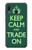 W3862 Keep Calm and Trade On Funda Carcasa Case y Caso Del Tirón Funda para Samsung Galaxy A20, Galaxy A30