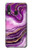 W3896 Purple Marble Gold Streaks Funda Carcasa Case y Caso Del Tirón Funda para Samsung Galaxy A20e