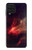 W3897 Red Nebula Space Funda Carcasa Case y Caso Del Tirón Funda para Samsung Galaxy A22 4G