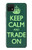 W3862 Keep Calm and Trade On Funda Carcasa Case y Caso Del Tirón Funda para Samsung Galaxy A22 5G