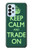 W3862 Keep Calm and Trade On Funda Carcasa Case y Caso Del Tirón Funda para Samsung Galaxy A23