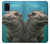 W3871 Cute Baby Hippo Hippopotamus Funda Carcasa Case y Caso Del Tirón Funda para Samsung Galaxy A31