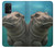 W3871 Cute Baby Hippo Hippopotamus Funda Carcasa Case y Caso Del Tirón Funda para Samsung Galaxy A32 5G