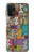 W3879 Retro Music Doodle Funda Carcasa Case y Caso Del Tirón Funda para Samsung Galaxy A32 5G