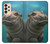 W3871 Cute Baby Hippo Hippopotamus Funda Carcasa Case y Caso Del Tirón Funda para Samsung Galaxy A33 5G