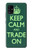 W3862 Keep Calm and Trade On Funda Carcasa Case y Caso Del Tirón Funda para Samsung Galaxy A41