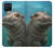 W3871 Cute Baby Hippo Hippopotamus Funda Carcasa Case y Caso Del Tirón Funda para Samsung Galaxy A42 5G