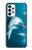 W3878 Dolphin Funda Carcasa Case y Caso Del Tirón Funda para Samsung Galaxy A73 5G