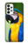 W3888 Macaw Face Bird Funda Carcasa Case y Caso Del Tirón Funda para Samsung Galaxy A73 5G