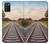 W3866 Railway Straight Train Track Funda Carcasa Case y Caso Del Tirón Funda para Samsung Galaxy A03S
