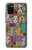 W3879 Retro Music Doodle Funda Carcasa Case y Caso Del Tirón Funda para Samsung Galaxy A02s, Galaxy M02s  (NOT FIT with Galaxy A02s Verizon SM-A025V)