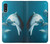 W3878 Dolphin Funda Carcasa Case y Caso Del Tirón Funda para Samsung Galaxy A01