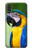 W3888 Macaw Face Bird Funda Carcasa Case y Caso Del Tirón Funda para Samsung Galaxy A01