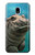 W3871 Cute Baby Hippo Hippopotamus Funda Carcasa Case y Caso Del Tirón Funda para Samsung Galaxy J3 (2018), J3 Star, J3 V 3rd Gen, J3 Orbit, J3 Achieve, Express Prime 3, Amp Prime 3