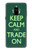 W3862 Keep Calm and Trade On Funda Carcasa Case y Caso Del Tirón Funda para Samsung Galaxy A8 (2018)