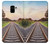 W3866 Railway Straight Train Track Funda Carcasa Case y Caso Del Tirón Funda para Samsung Galaxy A8 (2018)