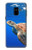 W3898 Sea Turtle Funda Carcasa Case y Caso Del Tirón Funda para Samsung Galaxy A8 (2018)