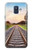 W3866 Railway Straight Train Track Funda Carcasa Case y Caso Del Tirón Funda para Samsung Galaxy A6 (2018)