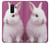 W3870 Cute Baby Bunny Funda Carcasa Case y Caso Del Tirón Funda para Samsung Galaxy A6 (2018)