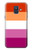 W3887 Lesbian Pride Flag Funda Carcasa Case y Caso Del Tirón Funda para Samsung Galaxy A6 (2018)