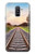 W3866 Railway Straight Train Track Funda Carcasa Case y Caso Del Tirón Funda para Samsung Galaxy A6+ (2018), J8 Plus 2018, A6 Plus 2018