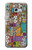 W3879 Retro Music Doodle Funda Carcasa Case y Caso Del Tirón Funda para Samsung Galaxy A5 (2017)