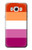 W3887 Lesbian Pride Flag Funda Carcasa Case y Caso Del Tirón Funda para Samsung Galaxy J7 (2016)