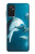 W3878 Dolphin Funda Carcasa Case y Caso Del Tirón Funda para Samsung Galaxy M52 5G