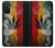 W3890 Reggae Rasta Flag Smoke Funda Carcasa Case y Caso Del Tirón Funda para Samsung Galaxy M52 5G