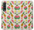 W3883 Fruit Pattern Funda Carcasa Case y Caso Del Tirón Funda para Samsung Galaxy Z Fold 3 5G