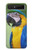 W3888 Macaw Face Bird Funda Carcasa Case y Caso Del Tirón Funda para Samsung Galaxy Z Flip 5G