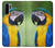 W3888 Macaw Face Bird Funda Carcasa Case y Caso Del Tirón Funda para Huawei P30 Pro