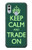 W3862 Keep Calm and Trade On Funda Carcasa Case y Caso Del Tirón Funda para Huawei Honor 10 Lite, Huawei P Smart 2019