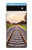W3866 Railway Straight Train Track Funda Carcasa Case y Caso Del Tirón Funda para Google Pixel 6a