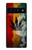 W3890 Reggae Rasta Flag Smoke Funda Carcasa Case y Caso Del Tirón Funda para Google Pixel 6 Pro