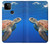 W3898 Sea Turtle Funda Carcasa Case y Caso Del Tirón Funda para Google Pixel 5A 5G