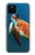 W3899 Sea Turtle Funda Carcasa Case y Caso Del Tirón Funda para Google Pixel 5