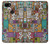 W3879 Retro Music Doodle Funda Carcasa Case y Caso Del Tirón Funda para Google Pixel 3a