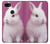 W3870 Cute Baby Bunny Funda Carcasa Case y Caso Del Tirón Funda para Google Pixel 3a XL