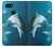 W3878 Dolphin Funda Carcasa Case y Caso Del Tirón Funda para Google Pixel 3