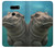 W3871 Cute Baby Hippo Hippopotamus Funda Carcasa Case y Caso Del Tirón Funda para LG V30, LG V30 Plus, LG V30S ThinQ, LG V35, LG V35 ThinQ