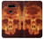 W3881 Fire Skull Funda Carcasa Case y Caso Del Tirón Funda para LG V30, LG V30 Plus, LG V30S ThinQ, LG V35, LG V35 ThinQ