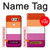 W3887 Lesbian Pride Flag Funda Carcasa Case y Caso Del Tirón Funda para LG V30, LG V30 Plus, LG V30S ThinQ, LG V35, LG V35 ThinQ