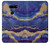 W3906 Navy Blue Purple Marble Funda Carcasa Case y Caso Del Tirón Funda para LG V30, LG V30 Plus, LG V30S ThinQ, LG V35, LG V35 ThinQ