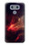 W3897 Red Nebula Space Funda Carcasa Case y Caso Del Tirón Funda para LG G6