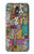 W3879 Retro Music Doodle Funda Carcasa Case y Caso Del Tirón Funda para LG Stylo 5